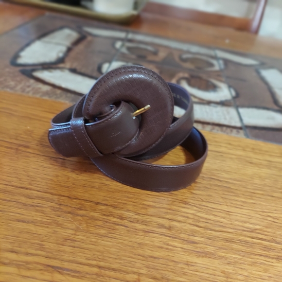 Collectif brown belt leather large work cowgirl career - Picture 2 of 8